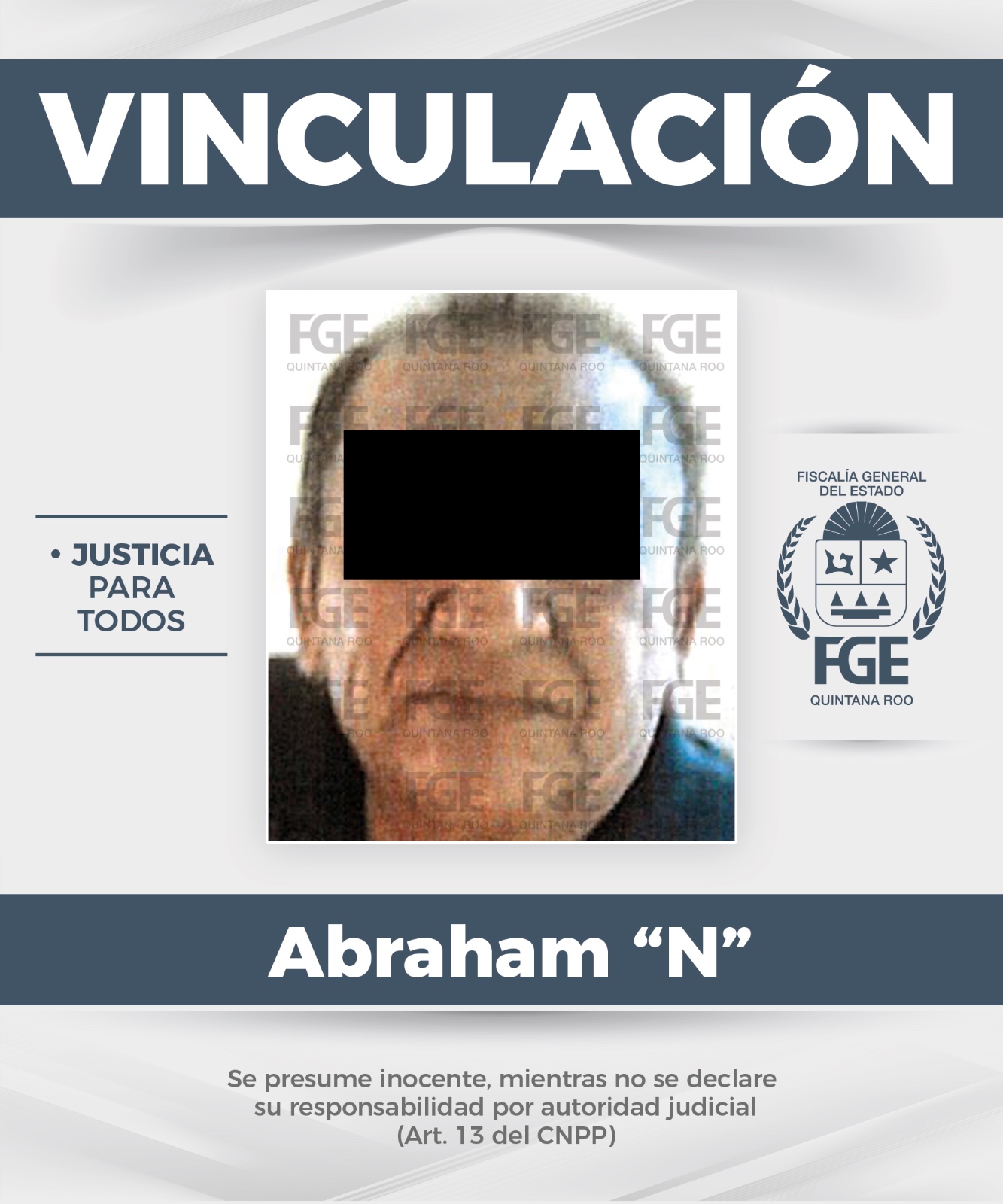 Abraham “N” fue trasladado al centro de retención correspondiente tras ser vinculado a proceso por el delito de intento de feminicidio.