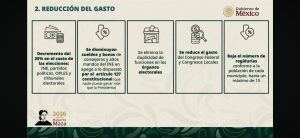 Pablo Gómez, presidente de la Comisión para la Reforma Electoral, detalló el plan para reducir el presupuesto de los partidos políticos en México.