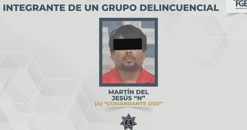 “Comandante Oso”, capturado por cinco homicidios en Playa del Carmen