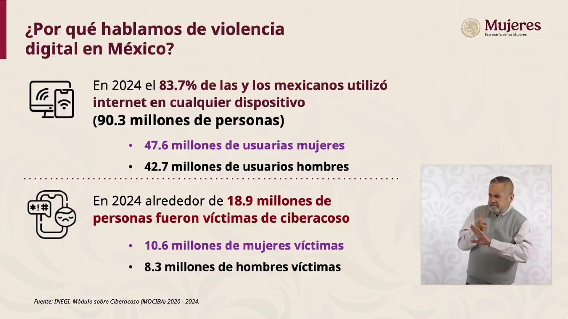 Citlalli Hernández Mora explica las 17 acciones que integran el nuevo pacto de seguridad con empresas tecnológicas durante la mañanera.