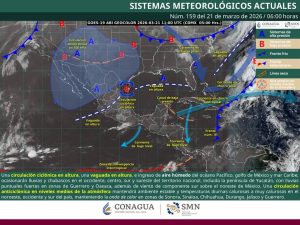 El sistema de alta presión genera cielos parcialmente nublados en las playas de Cancún y la zona norte.
