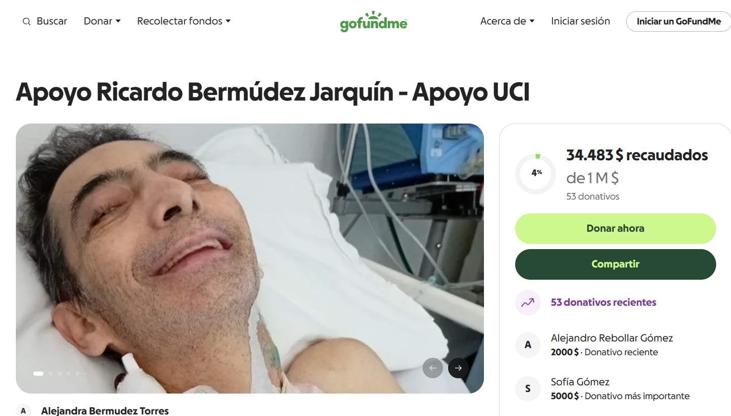 Don Ricardo Bermúdez Jarquín enfrenta una batalla crítica tras un accidente que le causó múltiples fracturas y lesiones internas graves.