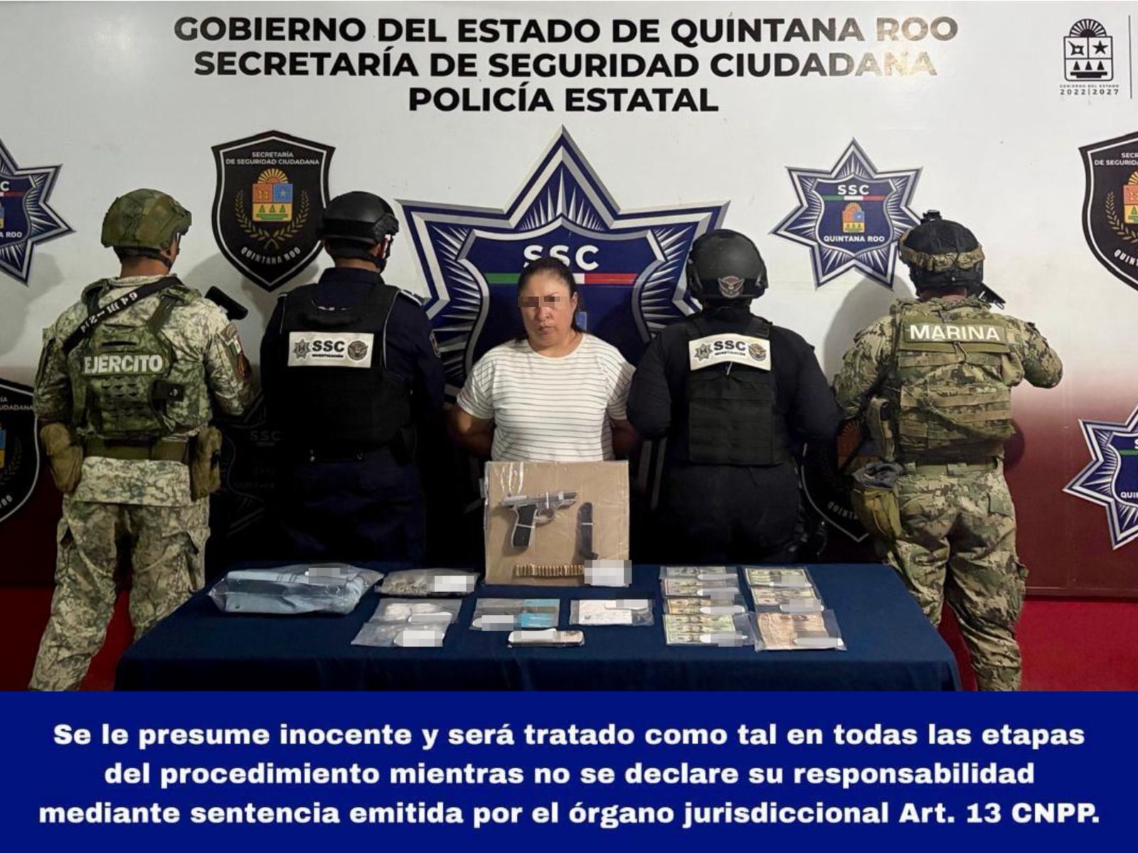 La presunta líder criminal fue capturada mientras intentaba abordar una camioneta blindada con placas de Sinaloa en la zona norte.