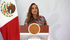 La gobernadora Mara Lezama y la presidenta Claudia Sheinbaum encabezaron la conferencia matutina desde las instalaciones de Isla Mujeres este viernes.