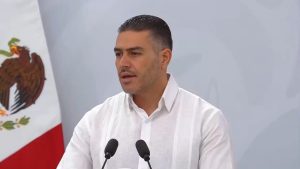 El Secretario de Seguridad, Omar García Harfuch, presentó los resultados de la estrategia nacional desde el Cuartel de la Guardia Nacional.