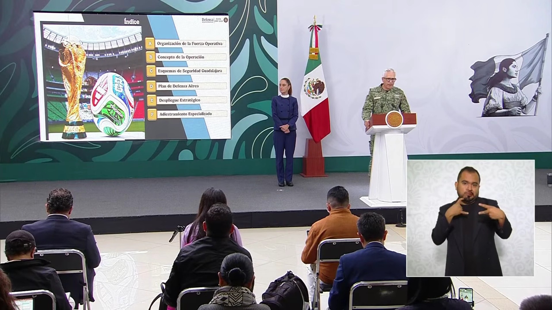 El plan de seguridad para el Mundial 2026 contempla el uso de drones y tecnología de reconocimiento facial en los accesos de los estadios mexicanos.