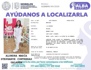 Familiares y amigos de Stephany Alondra Contreras Galarza difunden su fotografía para solicitar el apoyo de la ciudadanía en su localización.