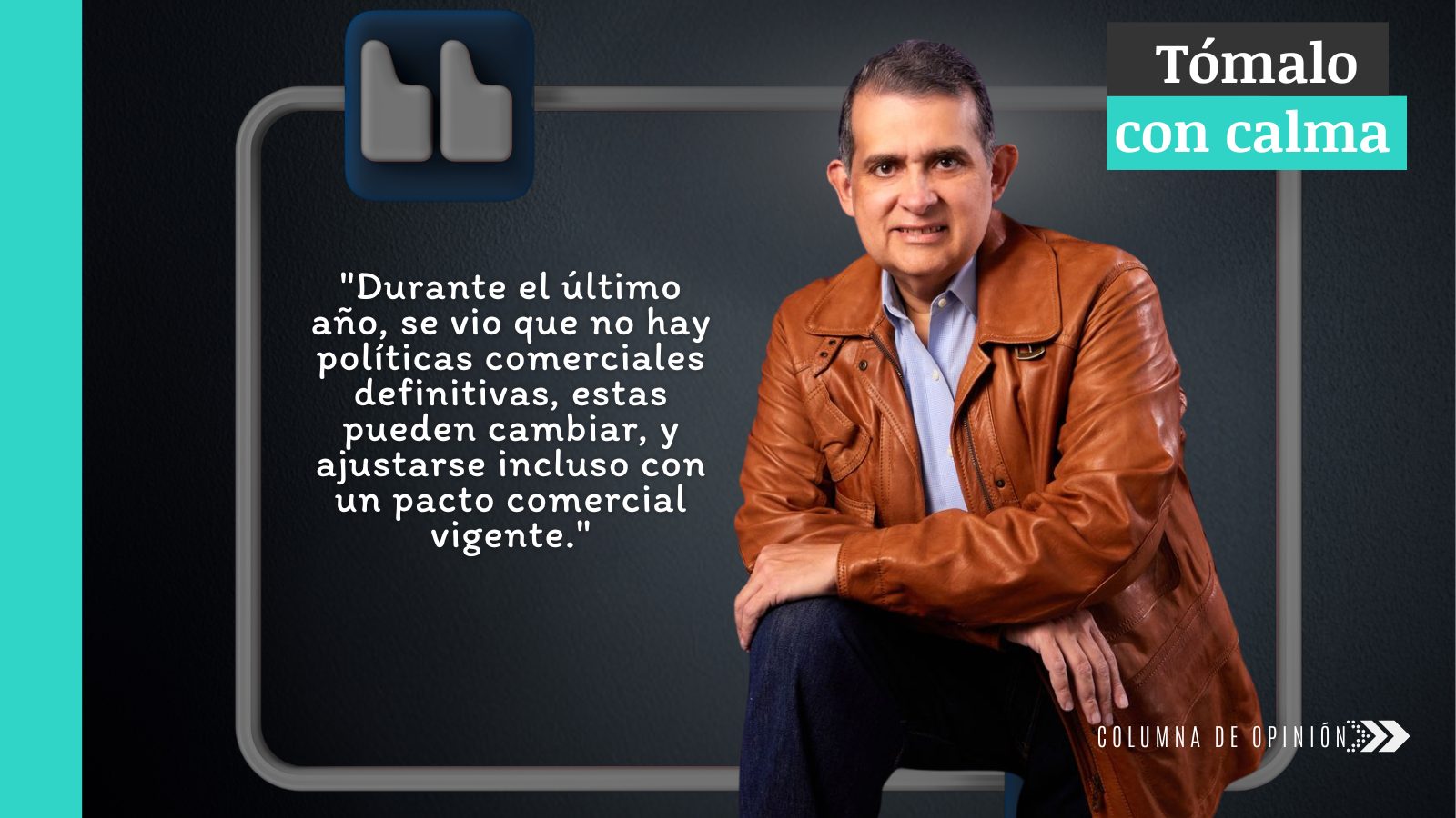 Tómelo con Calma, por Fernando A. Mora Guillén