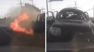 Explosión de artefacto en vehículo en la México-Pachuca deja dos muertos