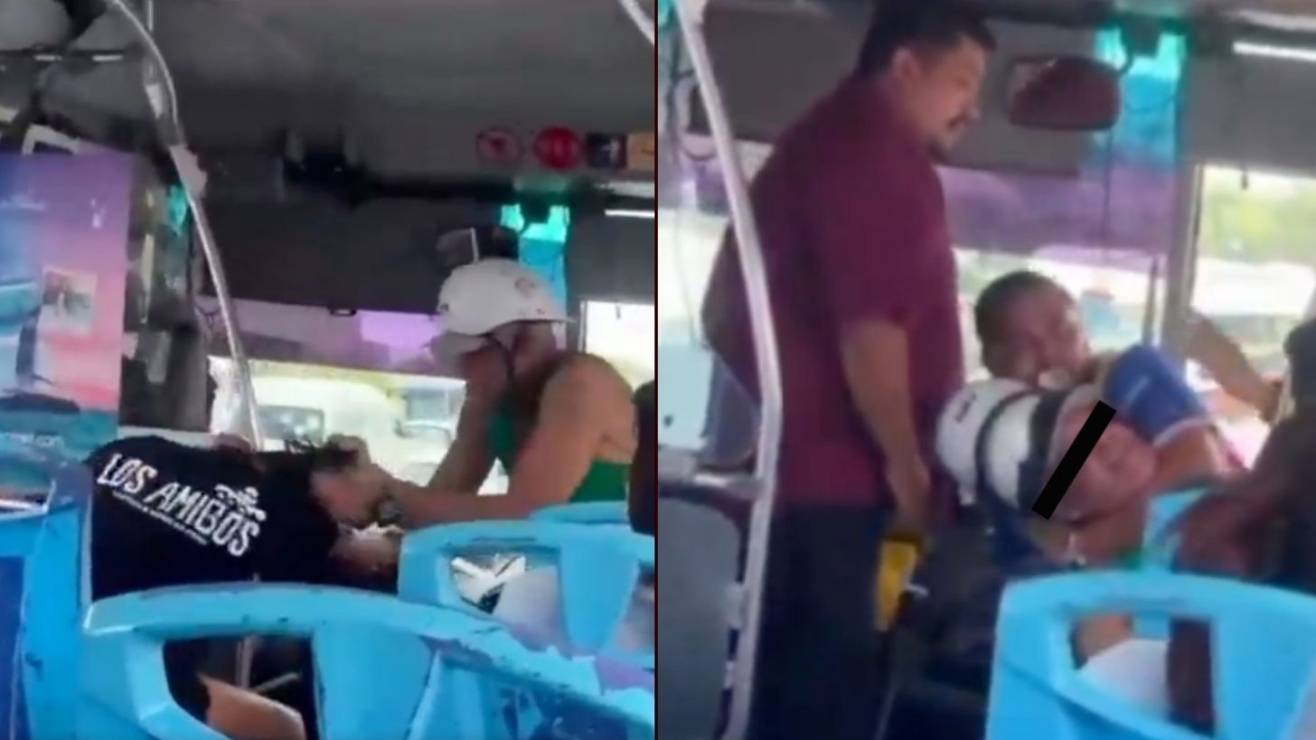 El agresor fue sometido por los ciudadanos en la vía pública tras ser bajado a la fuerza del autobús de pasajeros.