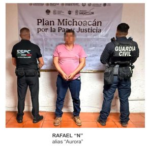 La Fiscalía de Michoacán logró la captura de Rafael “N”, alias “El Mike”, tras operativos de inteligencia en la región de Uruapan.