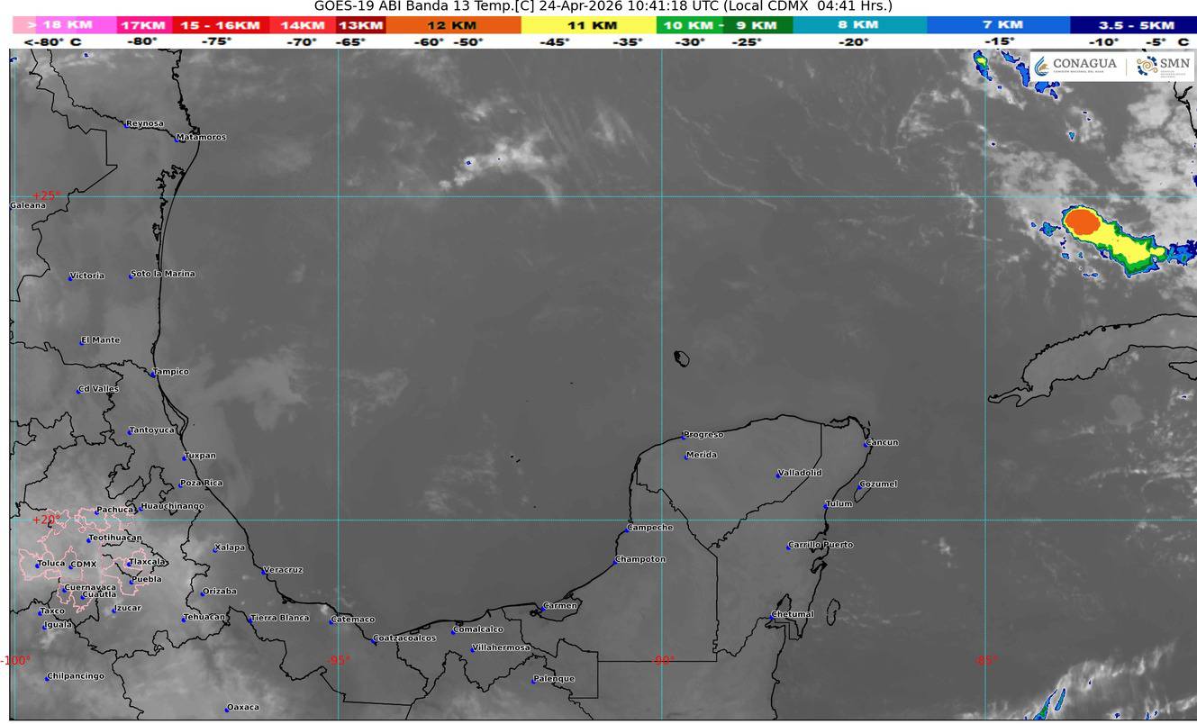 El clima en Quintana Roo mantendrá cielos despejados y ambiente muy caluroso en las zonas costeras.