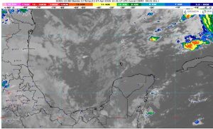 La entrada de humedad del Caribe provocará nublados y chubascos fuertes en las costas de la entidad.