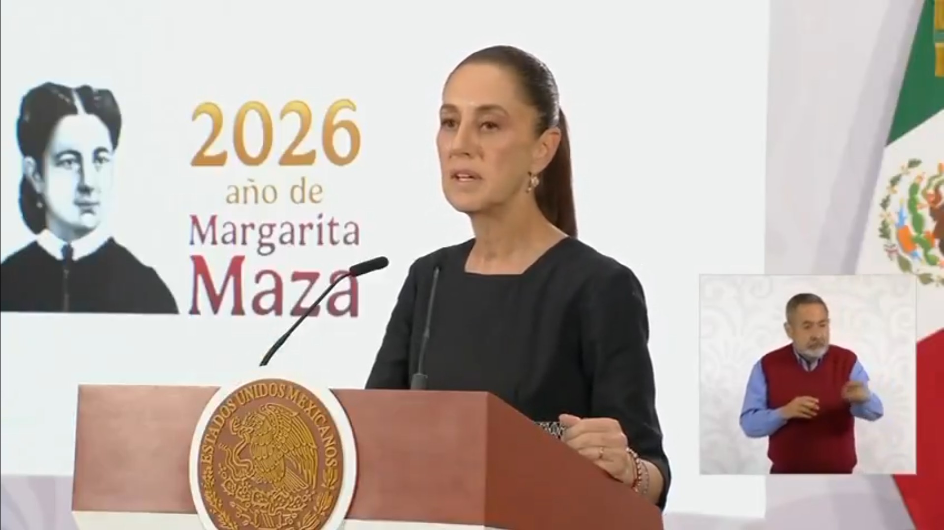 La presidenta Claudia Sheinbaum durante la conferencia donde abordó el costo de los combustibles.