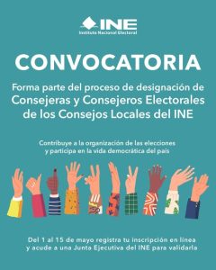 El INE busca ciudadanos con autonomía e independencia para integrar la consejería electoral en Quintana Roo durante las próximas elecciones.
