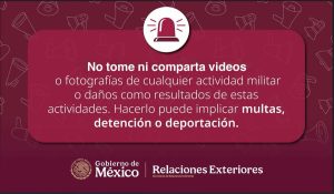 La Secretaría de Relaciones Exteriores habilitó líneas telefónicas exclusivas para brindar orientación a las familias mexicanas con parientes en la zona.
