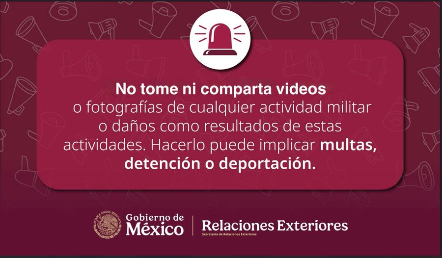 La Secretaría de Relaciones Exteriores habilitó líneas telefónicas exclusivas para brindar orientación a las familias mexicanas con parientes en la zona.