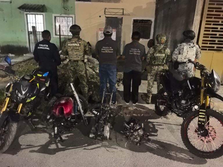El operativo contra el robo de motocicletas en Cancún incluyó la participación de la Marina, el Ejército y la Guardia Nacional en Tierra Maya.