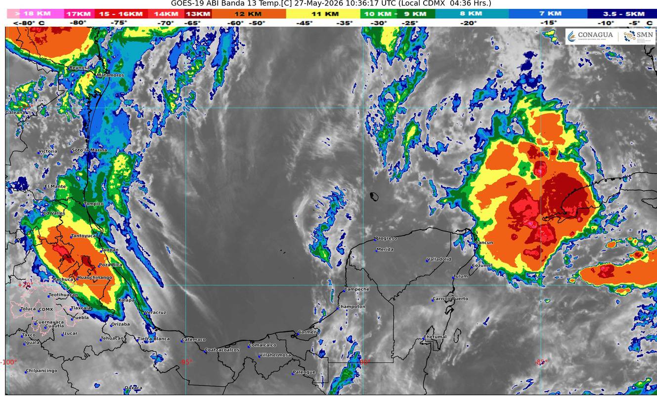 Vaguada y humedad del mar Caribe generarán nublados densos y lluvias fuertes en los municipios del norte.