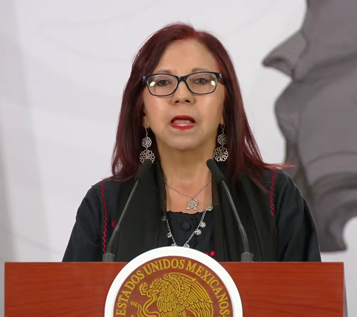 Leticia Ramírez detalló los retos institucionales durante la conferencia matutina en Palacio Nacional.