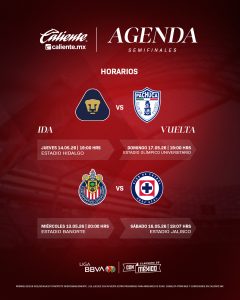 Los aficionados esperan con gran entusiasmo el inicio de las Semifinales de la Liga MX Clausura 2026 en los estadios del país.