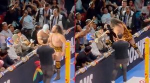 Los integrantes de BTS observaron con asombro los lances espectaculares desde la primera fila de la Arena México durante su noche libre.
