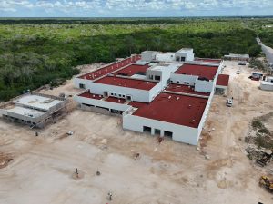 El nuevo Hospital General de Felipe Carrillo Puerto muestra gran avance y alista inauguración este año