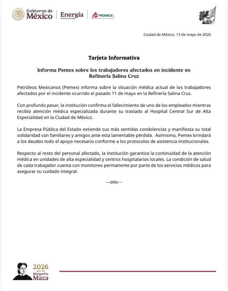 La refinería Antonio Dovalí Jaime en Salina Cruz es un centro estratégico para el abasto de combustibles.