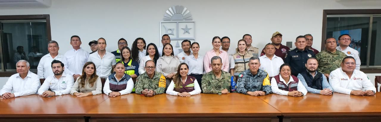 La gobernadora Mara Lezama instaló el Comité Operativo para coordinar la respuesta ante los ciclones tropicales 2026.