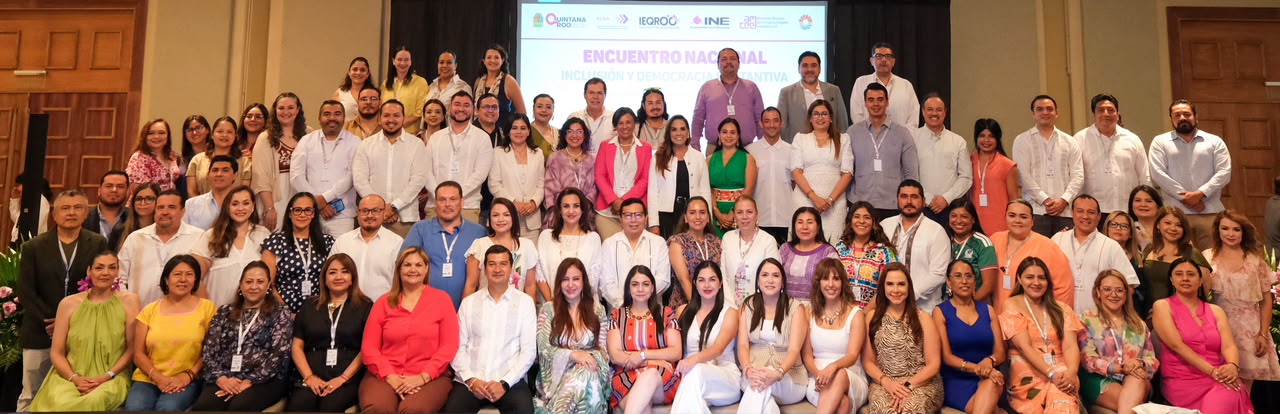 La gobernadora Mara Lezama encabezó la inauguración del Encuentro Nacional de Inclusión y Democracia Sustantiva en el municipio de Benito Juárez.