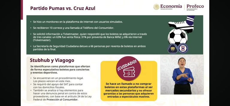 El procurador César Iván Escalante Ruiz advirtió sobre el fraude al comprar boletos en plataformas de reventa en línea.