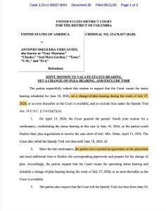 El narcotraficante Antonio Oseguera Cervantes, alias Tony Montana, cambiará su estrategia legal para declararse culpable en Washington.