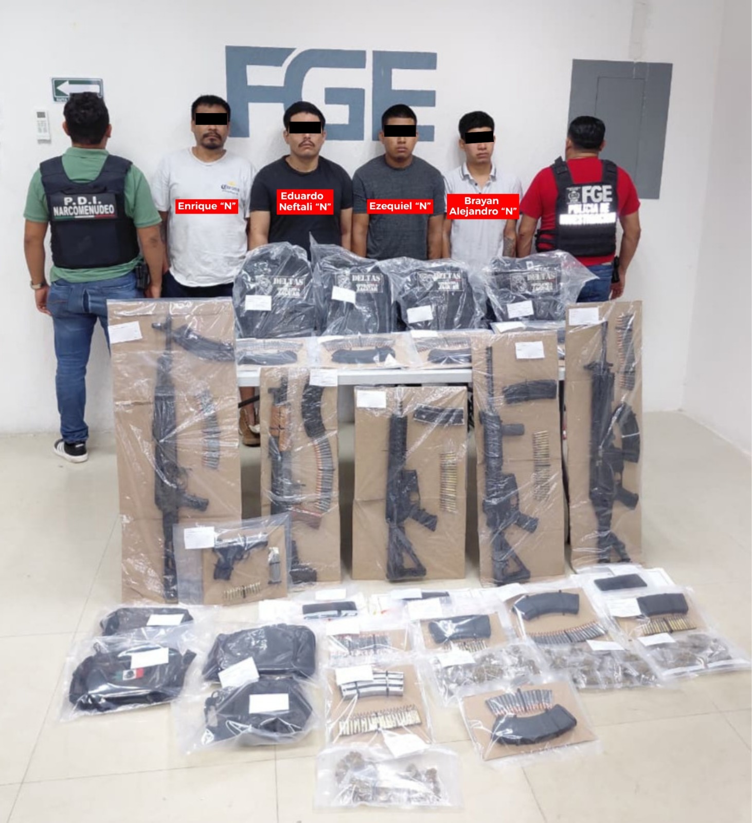 Un juez penal determinó prisión preventiva justificada para los presuntos implicados en la distribución de estupefacientes en la Riviera Maya.