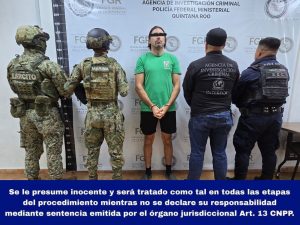 Elementos de seguridad detuvieron al fugitivo canadiense en un tramo de la carretera Tulum – Cancún dentro del municipio de Benito Juárez.
