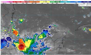 El flujo de humedad del mar Caribe provocará lluvias moderadas y actividad eléctrica en el norte del estado.