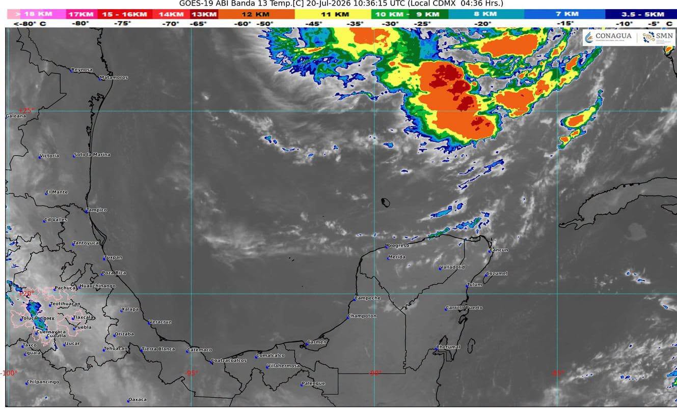 Las altas temperaturas y la humedad mantendrán un ambiente caluroso en gran parte del territorio quintanarroense.