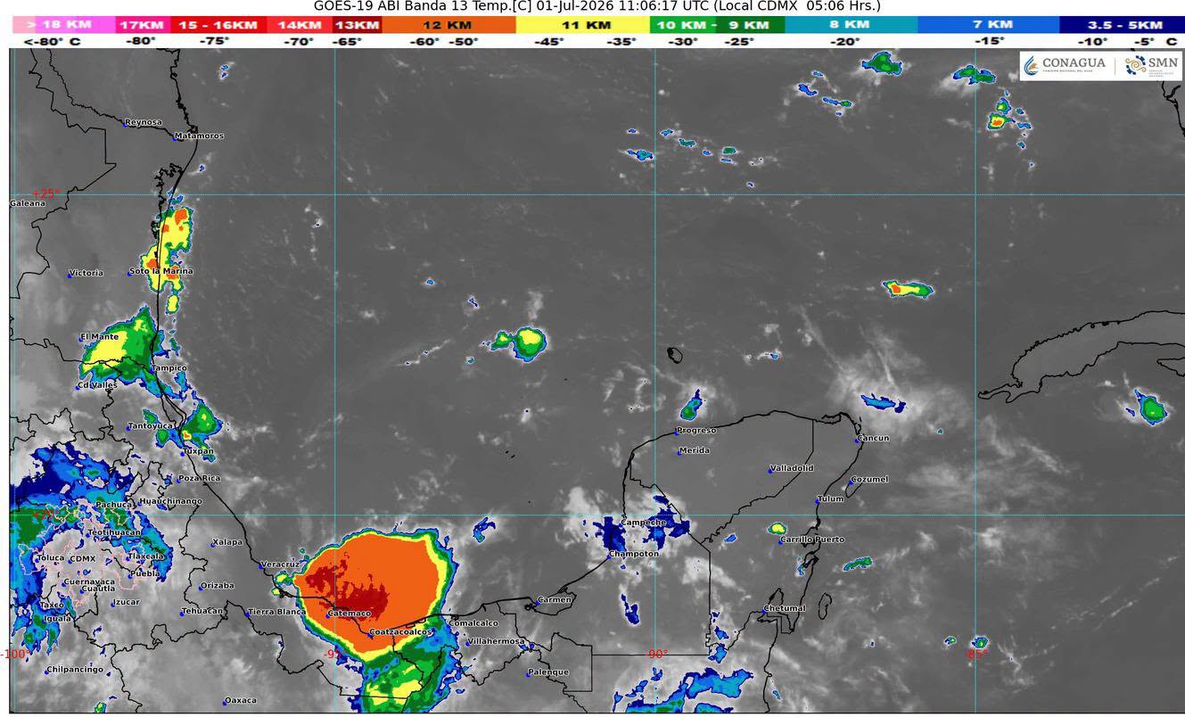 Las playas de la zona norte resentirán los efectos del viento y el oleaje elevado por el clima en Quintana Roo.