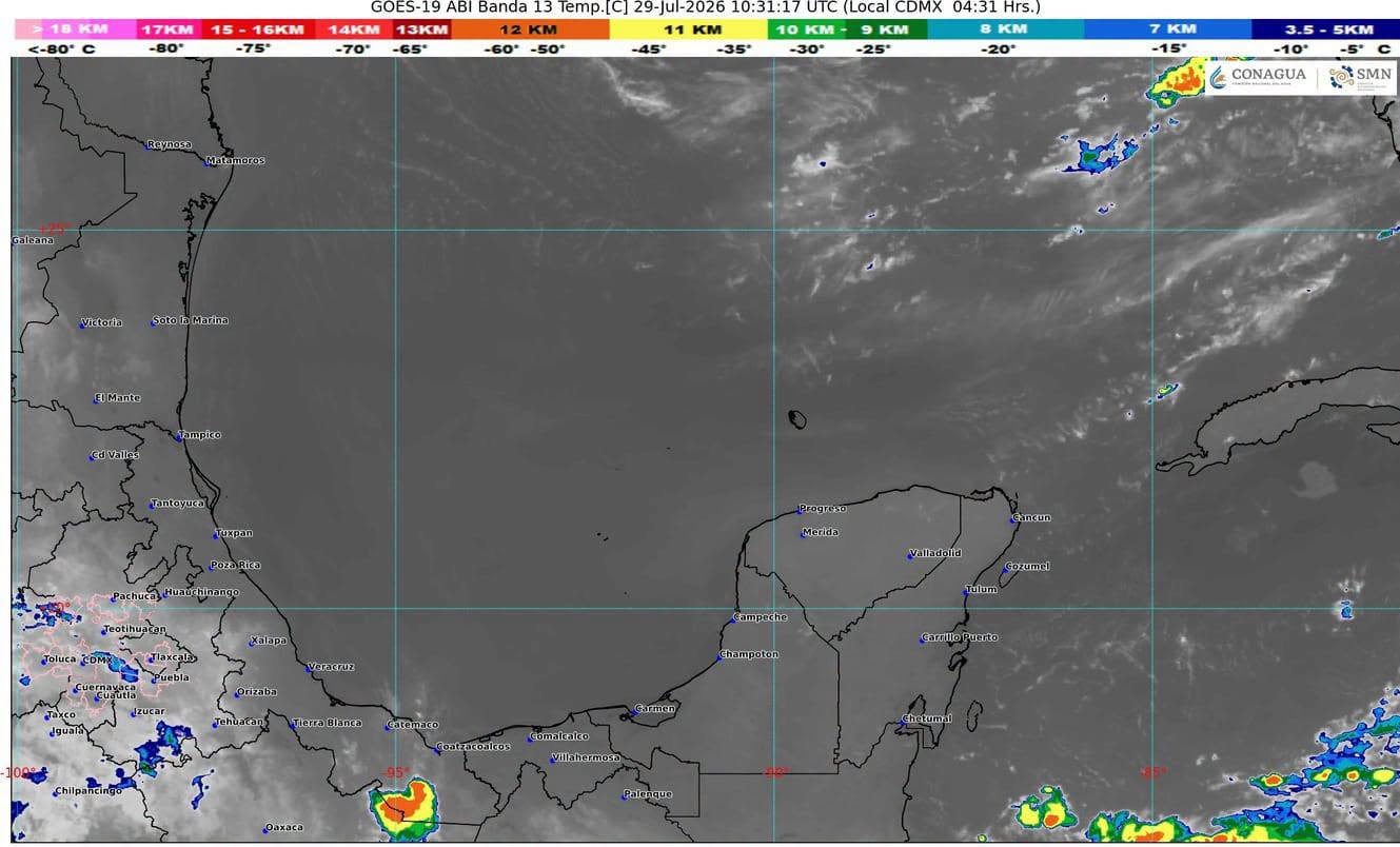 La llegada de la onda tropical 22 traerá lluvias fuertes y tormentas eléctricas al estado de Quintana Roo.