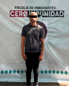 Las autoridades ministeriales realizaron el traslado del detenido desde el estado de Chiapas.