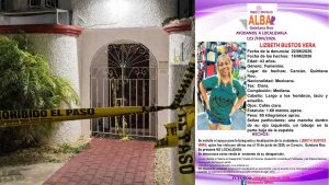 Elementos periciales de la Fiscalía General del Estado acordonaron la vivienda en la Supermanzana 46 para realizar las excavaciones correspondientes.