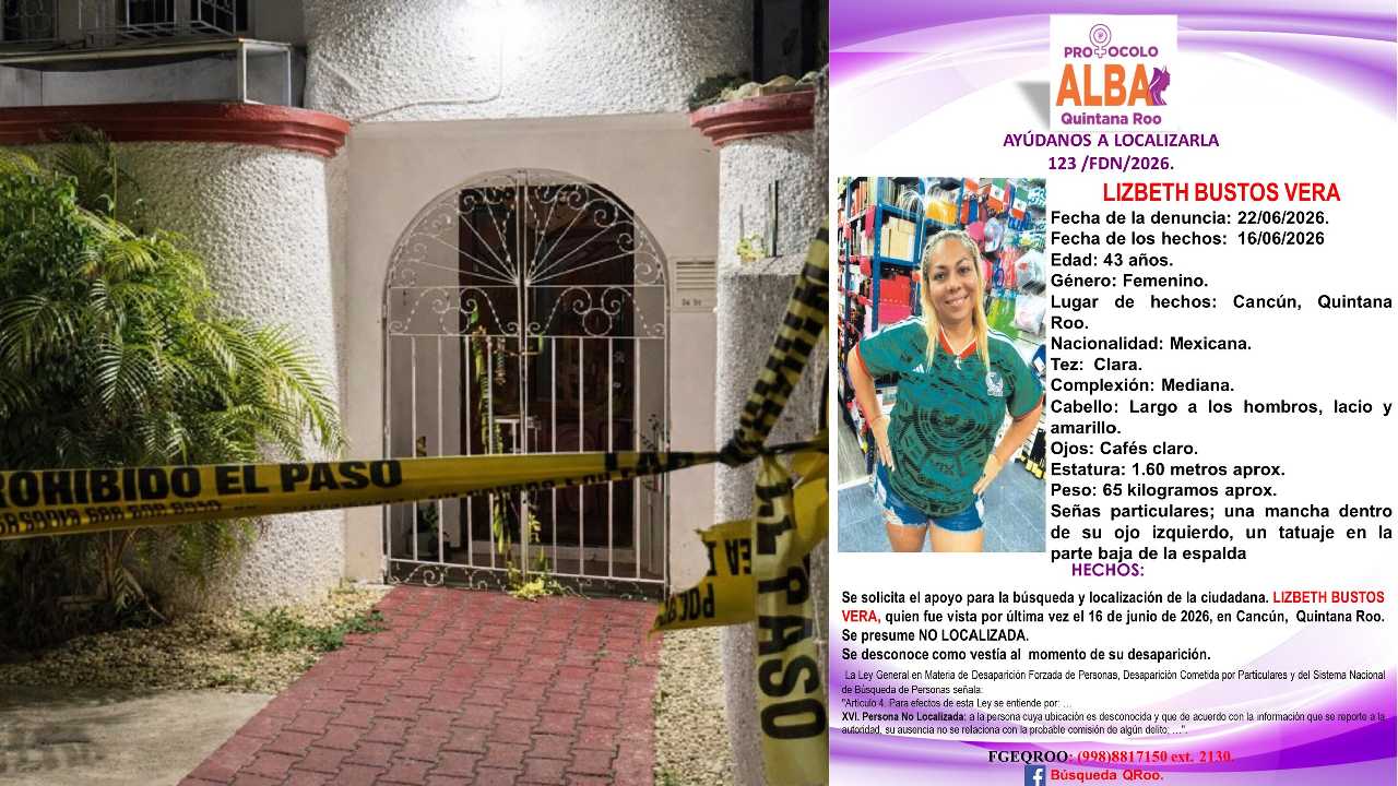 Elementos periciales de la Fiscalía General del Estado acordonaron la vivienda en la Supermanzana 46 para realizar las excavaciones correspondientes.
