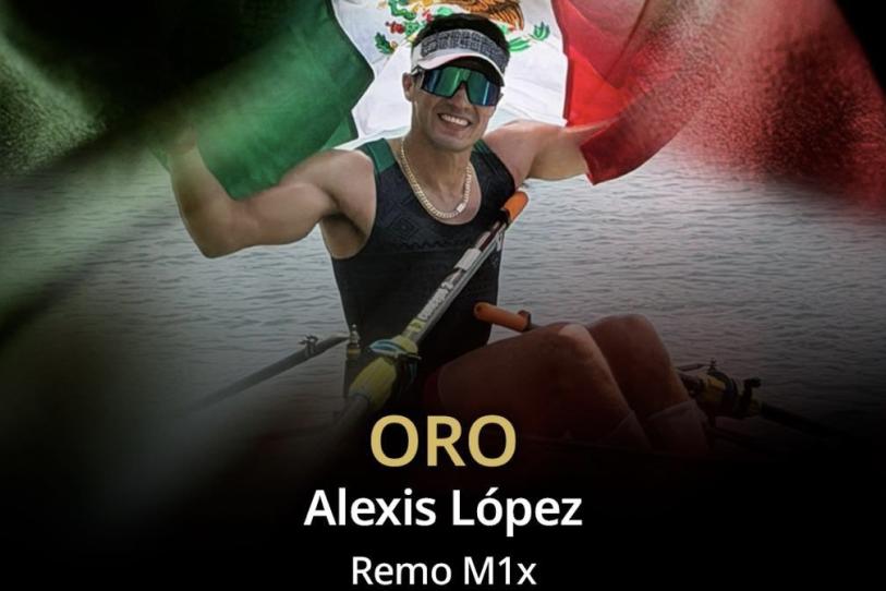 Alexis López cruzó la meta con un tiempo de 7:23.11 para colgarse la presea dorada en Santo Domingo.