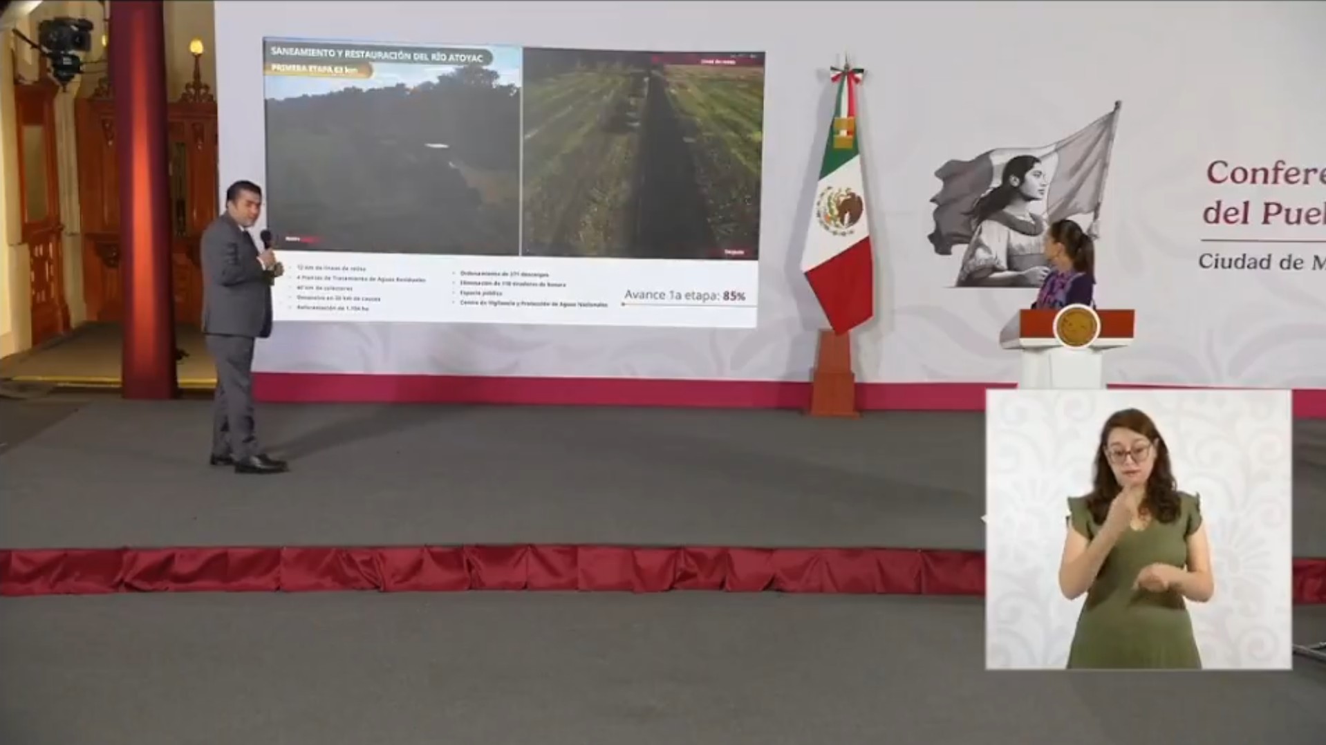 Las tres cuencas hídricas más afectadas del país recibirán una inversión histórica de 20 mil millones de pesos para su saneamiento biológico.