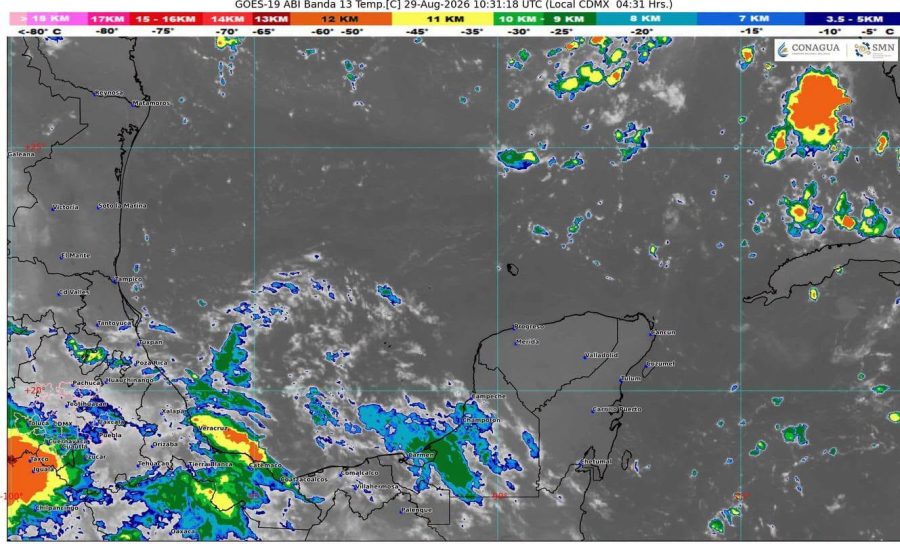El pronóstico del Clima en Quintana Roo contempla chubascos y tormentas eléctricas intermitentes en la zona norte del estado.