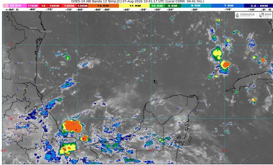 El ingreso de humedad del mar Caribe generará lluvias puntuales fuertes y tormentas eléctricas en varios municipios de Quintana Roo.