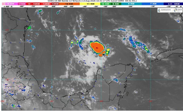 La onda tropical número 26 generará lluvias fuertes, chubascos y tormentas eléctricas en los municipios del estado.