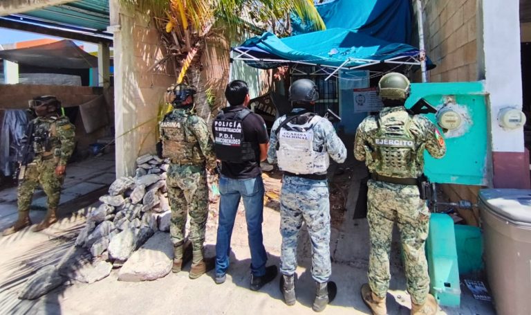 Las fuerzas armadas y la Guardia Nacional brindaron seguridad perimetral durante los operativos coordinados en la ciudad.
