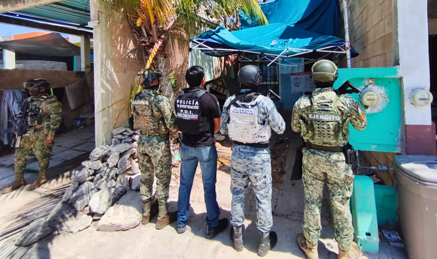 Las fuerzas armadas y la Guardia Nacional brindaron seguridad perimetral durante los operativos coordinados en la ciudad.