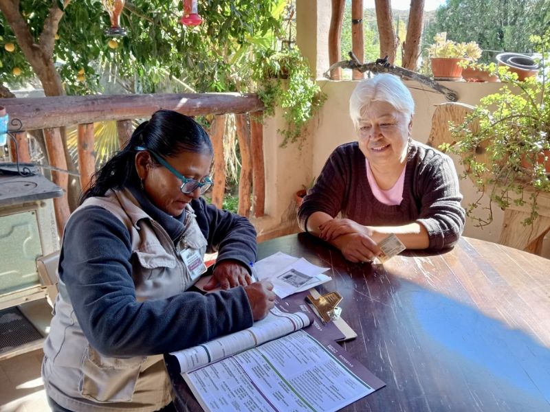 La secretaria Leticia Ramírez presentó el balance del programa Salud Casa por Casa en la conferencia matutina de Palacio Nacional.