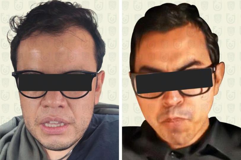 Agentes de la Policía de Investigación ejecutaron la captura de los dos presuntos responsables de manipular las evaluaciones universitarias.